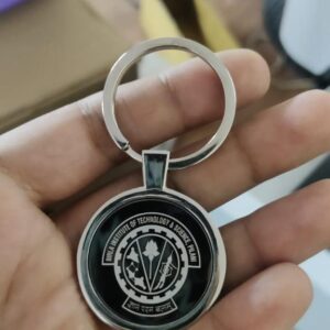Custom Logo Metal Enamel Keychain - Engravable
