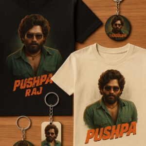 Pushpa Raj 'Thaggedhe Le' Exclusive Movie Merchandise Bundle